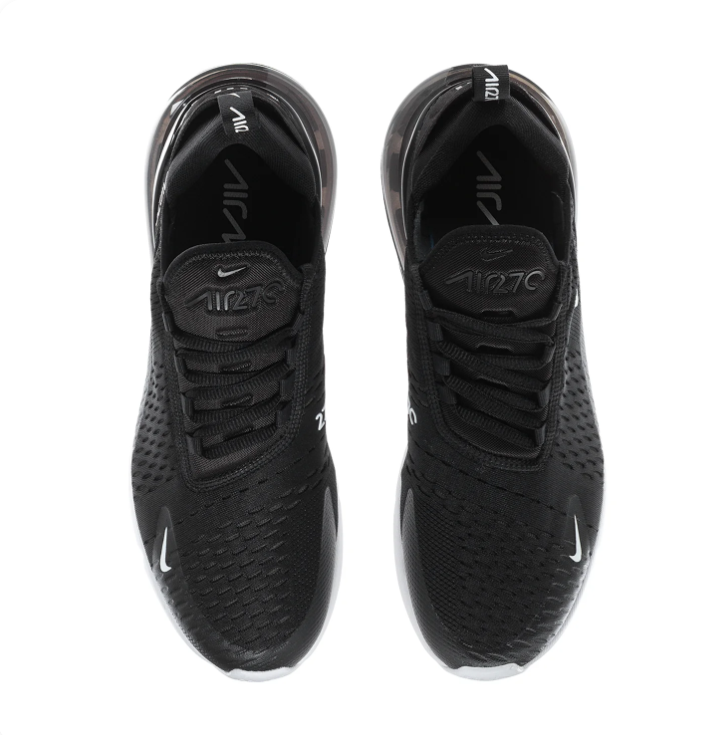 Nike Air Max 270 'Black & White' Black Mesh & White 270° Max Air Sneakers
