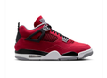Air Jordan 4 Retro 'Toro Bravo' Fire Red Black & Grey Sneakers