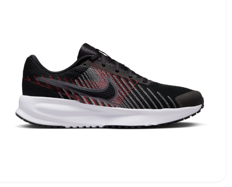 Nike Run Swift 3 'Black & Red' Black Mesh & Red Graphic Lightweight Running Sneakers
