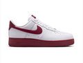 Nike Air Force 1 Low '07 'White & Team Red' White Leather, Team Red Swoosh & Bold Red Outsole Collegiate AF1 Sneakers