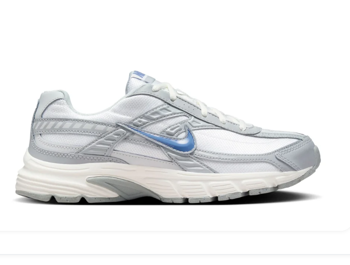 Nike Initiator 'White, Silver & Blue' White Mesh & Silver Reflective Y2K Retro Running Sneakers