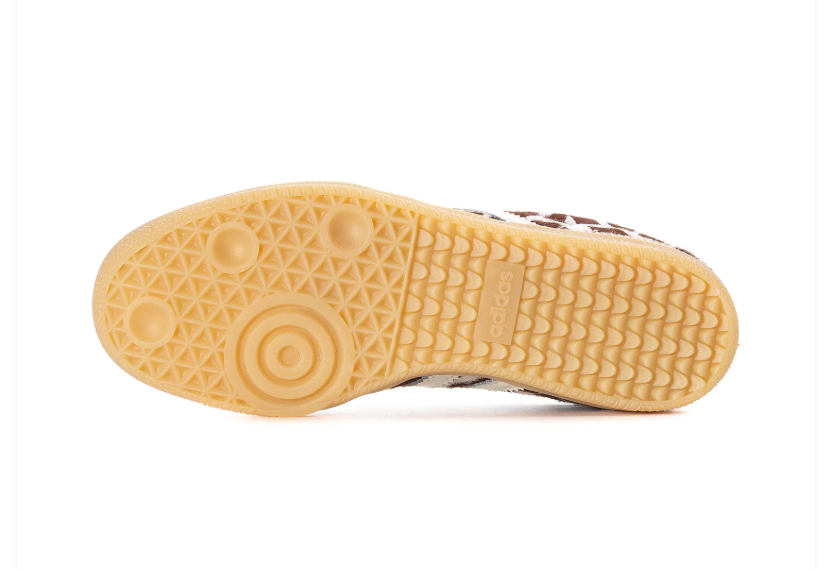 Adidas Handball Spezial 'Giraffe' Brown & Cream Giraffe Print Pony Hair Upper, White 3-Stripes, Turquoise Round Laces, Silver Heel Counter & Gum Rubber Outsole Wild Animal Print Heritage Handball Lifestyle Sneakers
