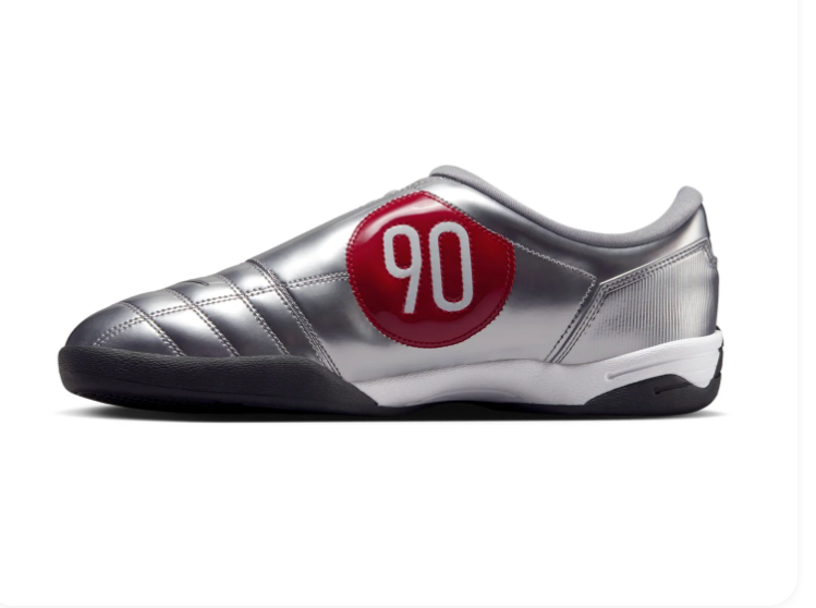 Nike Total 90 III IC 'Metallic Silver' Silver & Red Football-Inspired Lifestyle Sneakers