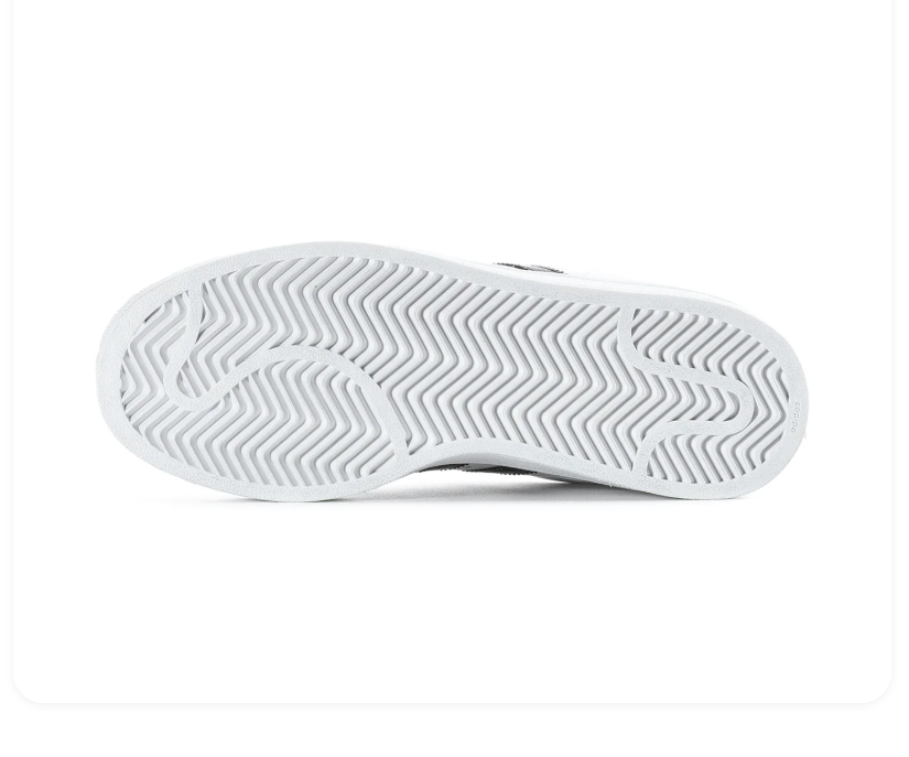 Adidas Superstar 'Cloud White & Core Black' White Leather, Black 3-Stripes, Iconic Shell Toe, SUPERSTAR Embroidery, Square Trefoil Tongue Label & White Rubber Outsole Legendary Retro Basketball Lifestyle Sneakers
