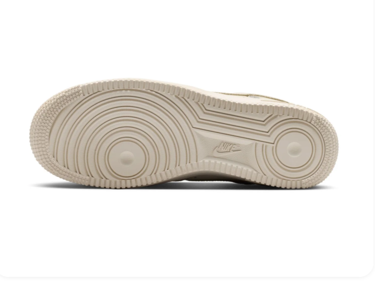 Nike Air Force 1 Low '07 'Sail' Tonal Cream Leather & Satin Lace Luxury Special Edition Sneakers