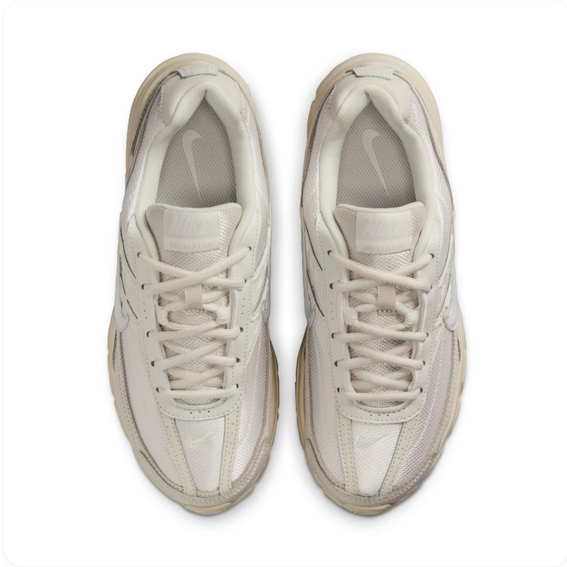 Nike Initiator 'Sanddrift' Cream & Sail Tonal Retro Running Sneakers
