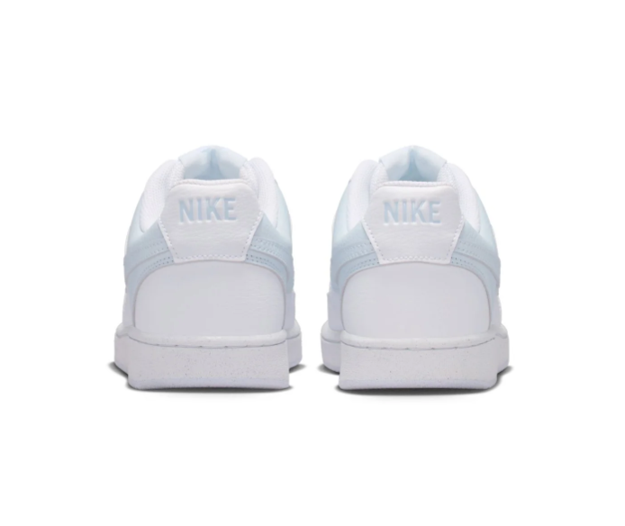 Nike Court Vision Low 'Triple White' All-White Tonal Leather Minimalist Basketball Sneakers
