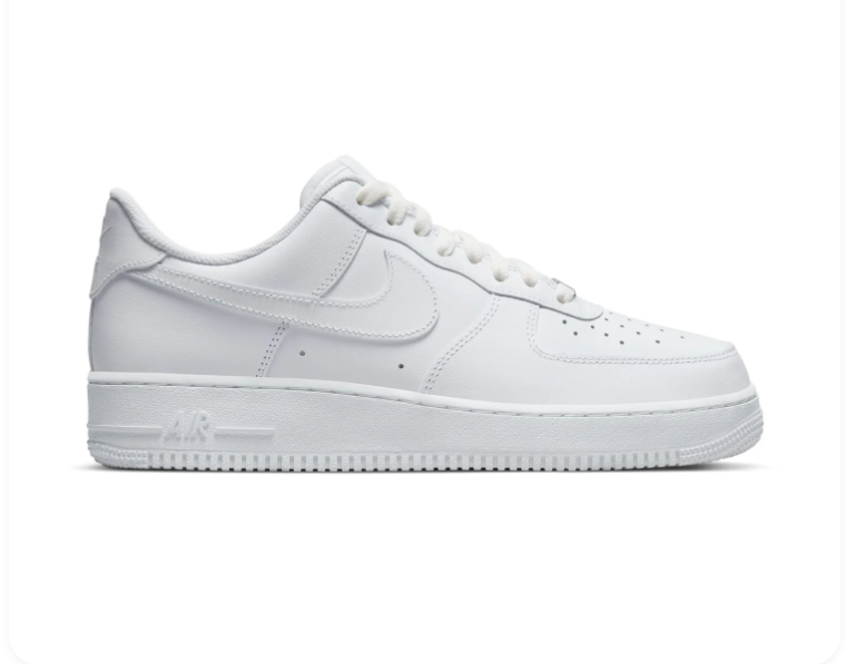 Nike Air Force 1 Low '07 'Triple White' All-White Classic Sneakers