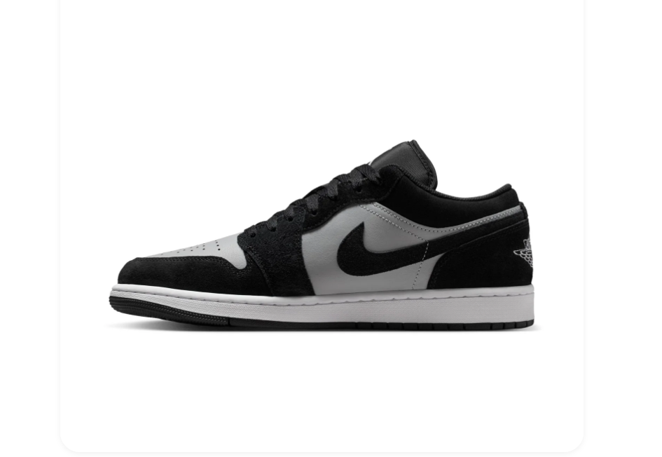 Air Jordan 1 Low 'Shadow Grey' Men's Sneakers