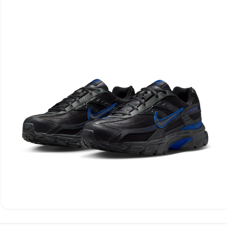Nike Initiator 'Black & Royal Blue' Black & Game Royal Retro Running Sneakers