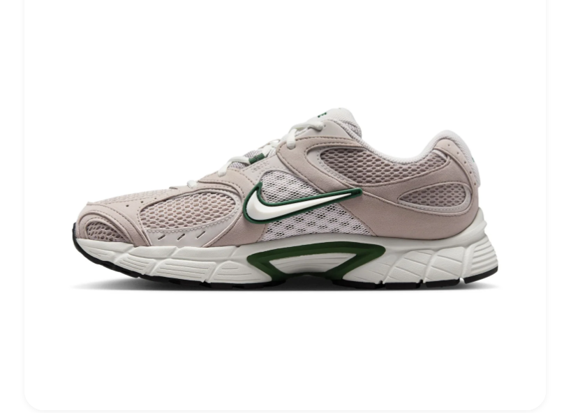 Nike Zoom Vomero 5 'Phantom & Gorge Green' Phantom Suede Mesh & Forest Green Accent Y2K Retro Running Sneakers