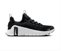Nike Free Metcon 6 'Black & White' All-Black Mesh, White Swoosh & Bold N-Logo Training Shoe with Stable Lifting Platform