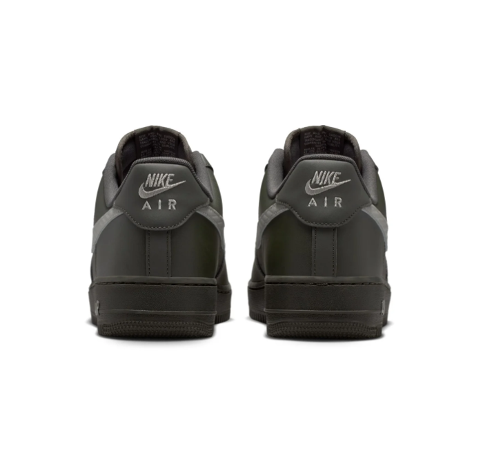 Nike Air Force 1 Low '07 'Cargo Khaki & Reflect Silver' Olive Green Leather & Reflective Silver Swoosh Military AF1 Sneakers