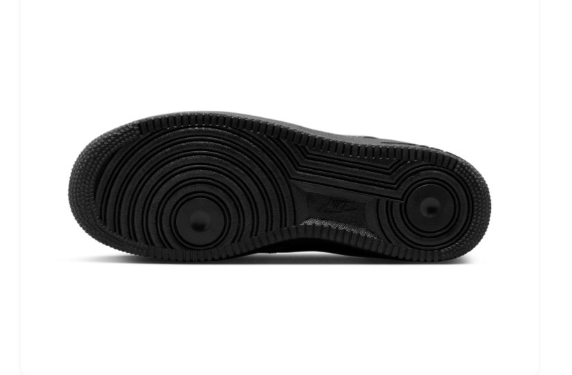 Nike Air Force 1 Low '07 'Black & White' All-Black Leather & White Swoosh Panda Classic AF1 Sneakers