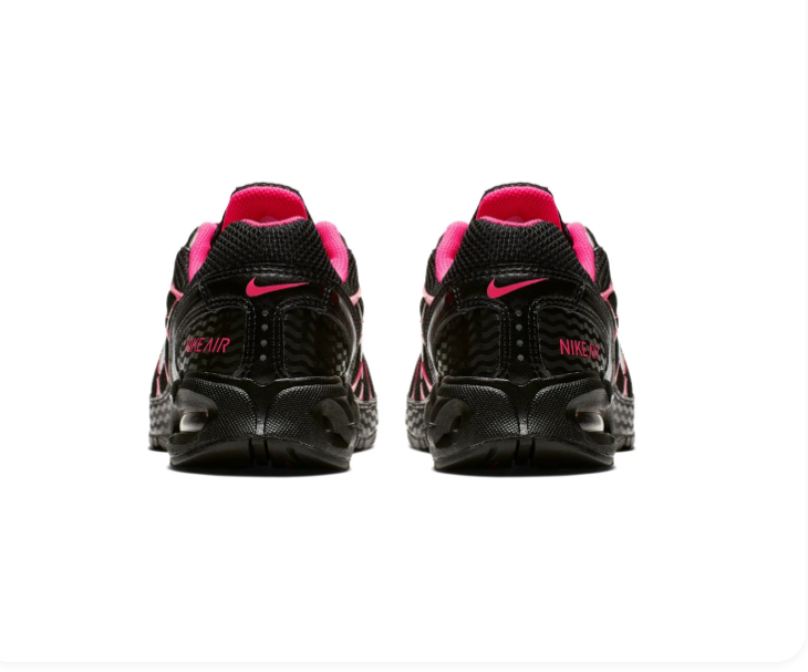 Nike Air Max Torch 4 'Black & Hyper Pink' Women's Running Sneakers with Silver Swoosh & Visible Air Unit