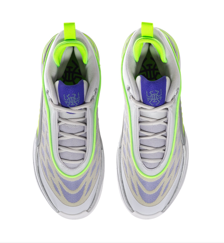 Adidas Crazy BYW X 2.0 'Silver & Volt' Metallic Silver Upper, Volt Boost Pod & Heel Pull, Purple Collar Lining, Volt 3-Stripes, White Round Laces & White Rubber Outsole High-Performance Basketball Lifestyle Sneakers