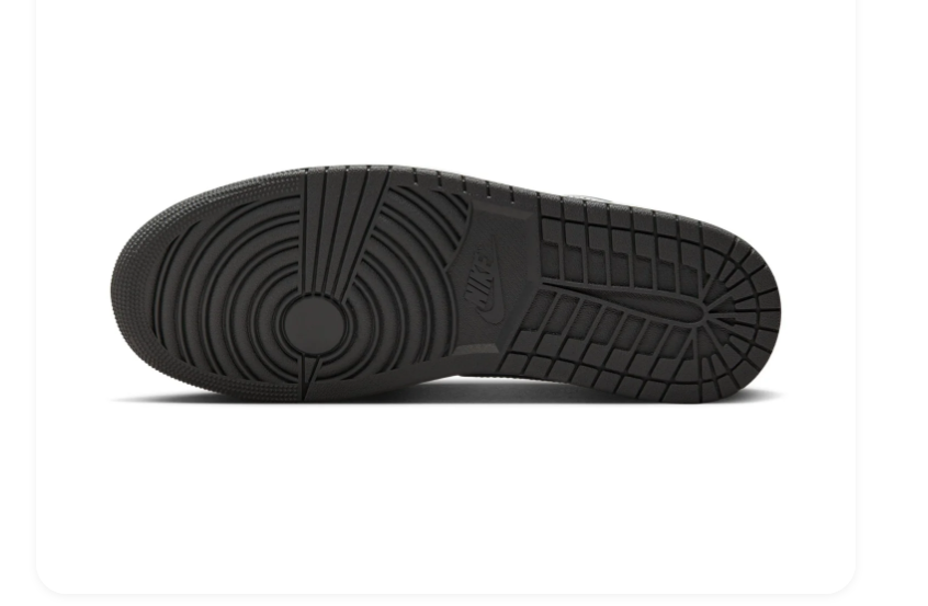 Air Jordan 1 Low 'Shadow Grey' Dark Grey & White Sneakers