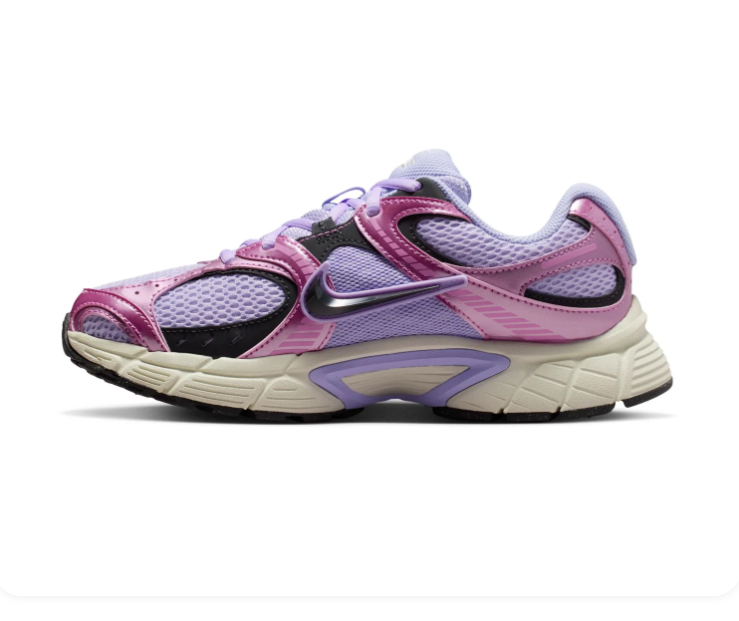 Nike Air Max Muse 'Lilac & Metallic Fuchsia' Purple Mesh, Metallic Pink Leather Overlays, Dark Raisin Swoosh & Chunky Sail Midsole Dreamy Women's Lifestyle Running Sneakers