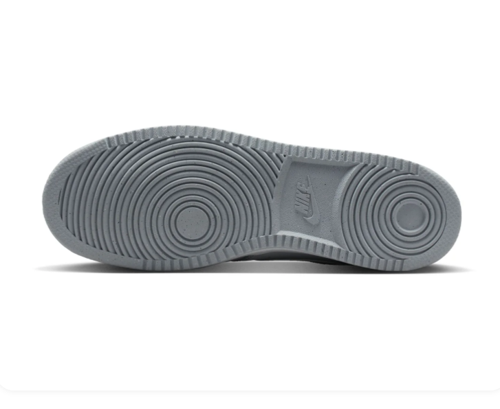 Nike Court Vision Low 'Wolf Grey' Tonal Grey Leather Minimalist Basketball Sneakers