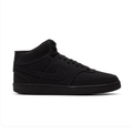 Nike Court Vision Mid 'Triple Black' All-Black Mid-Top Basketball Sneakers