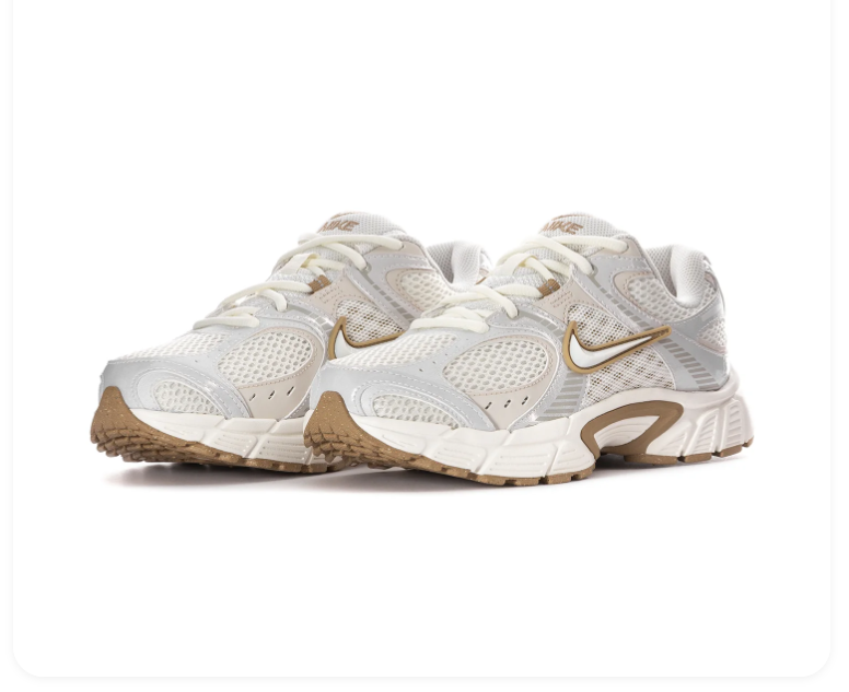 Nike Zoom Vomero 5 'Phantom & Sail' All-White Mesh TPU, Khaki Swoosh & Midsole Cradle Chunky Retro Running Lifestyle Sneakers
