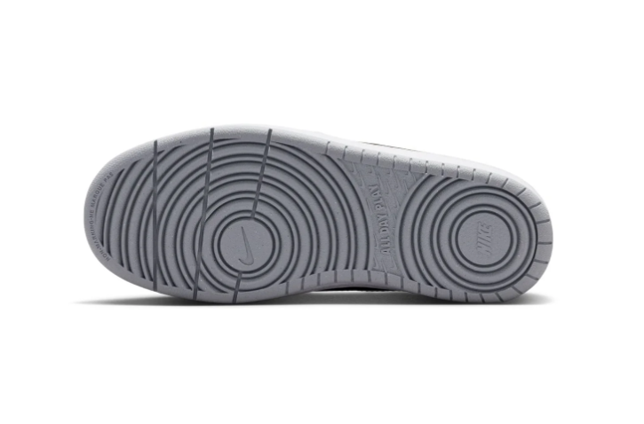 Nike Court Borough Low Recraft (GS) 'Black & Wolf Grey' Multi-Color Photo Blue & Opti Yellow Swoosh Kids Youth Court Sneakers