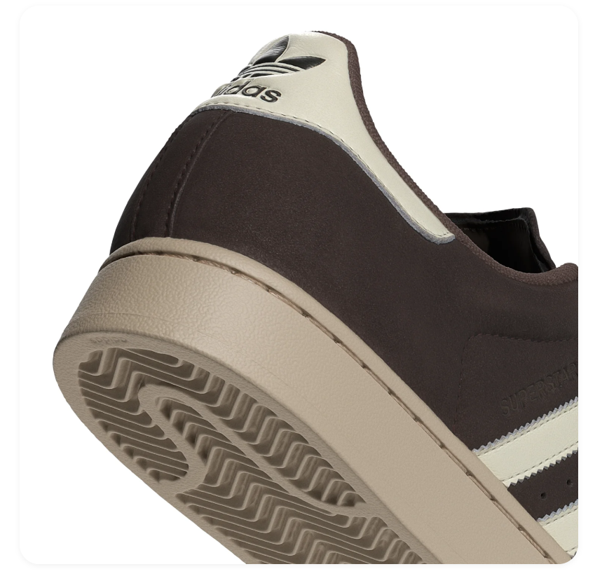 Adidas Superstar 'Dark Brown & Cream White' Dark Brown Suede, Cream White 3-Stripes, Gold Shell Toe, Trefoil Heel Tab & Sand Midsole Earthy Retro Lifestyle Sneakers