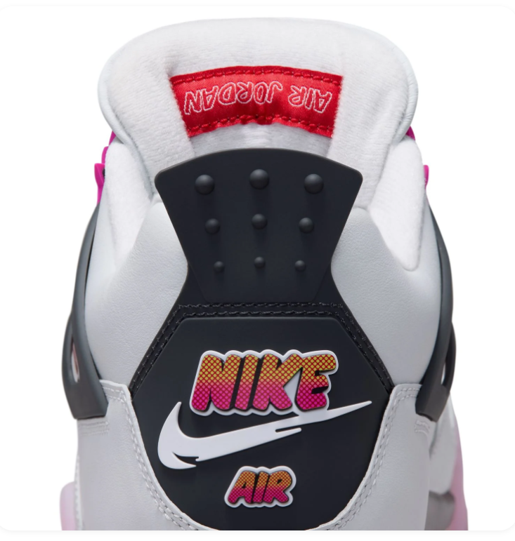 Air Jordan 4 Retro SE 'Pink Blast' White Pink & Fuchsia Sneakers