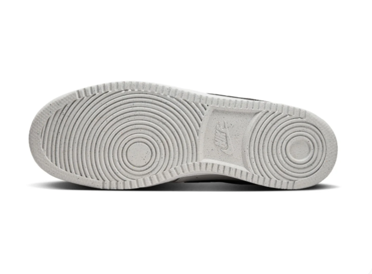 Nike Court Vision Low 'White, Grey & Black' Tri-Color Leather Classic Basketball Sneakers