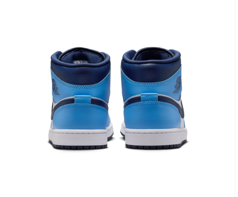 Air Jordan 1 Mid 'UNC' University Blue Sneakers