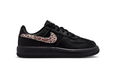 Nike Force 1 Low EasyOn 'Black & Leopard' All-Black Leather & Leopard Print Swoosh Easy-On Sneakers