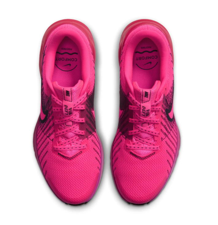 Nike Zoom Fly 6 'Hyper Pink & Vivid Purple' All-Pink Mesh, Tonal Swoosh Pattern & Black Purple Two-Tone Outsole Women's Racing Running Sneakers