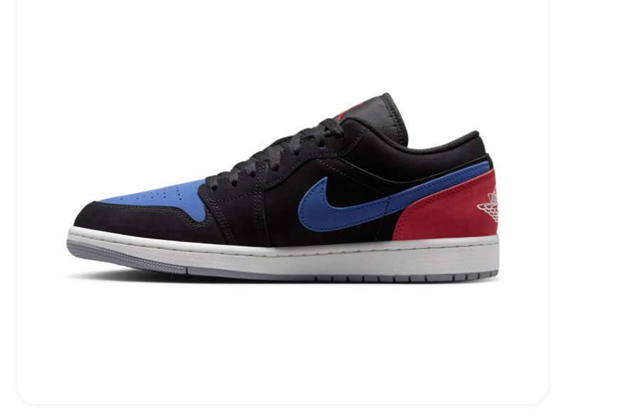 Air Jordan 1 Low 'Top 3' Black Royal Blue & Red Sneakers