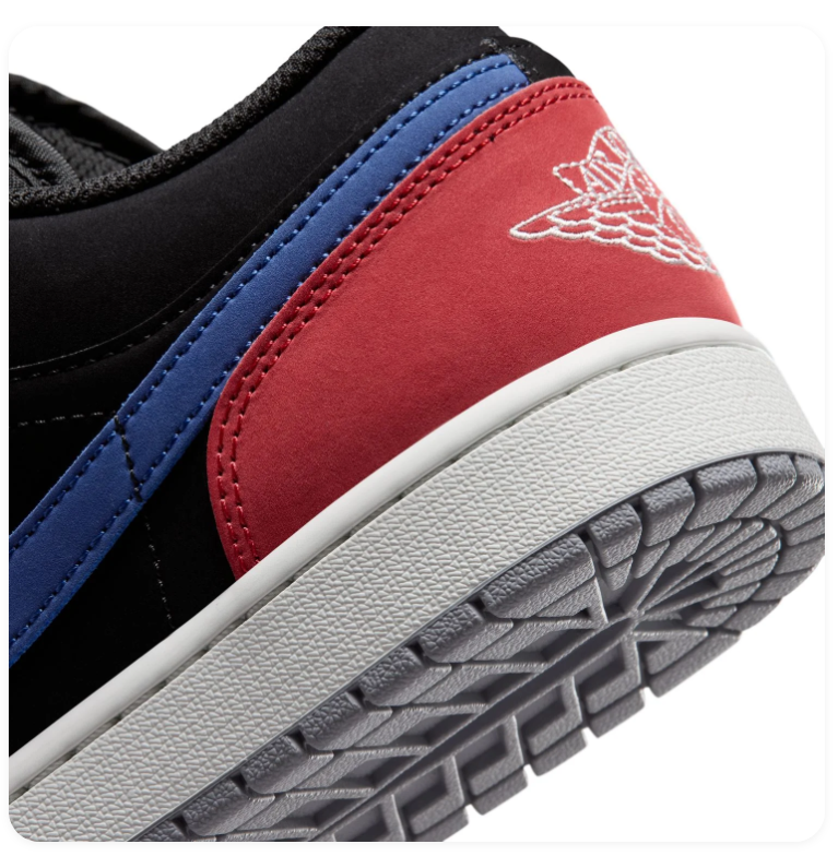 Air Jordan 1 Low 'Top 3' Black Royal Blue & Red Sneakers