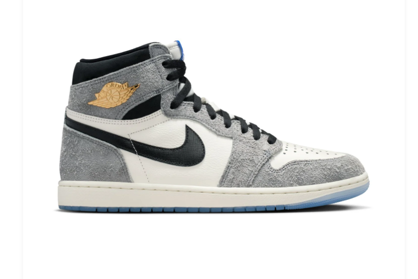 Air Jordan 1 Retro High OG 'Craft' Cement Grey Sneakers
