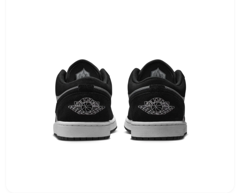 Air Jordan 1 Low 'Shadow Grey' Men's Sneakers