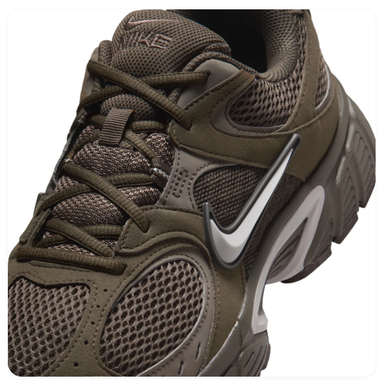 Nike Air Max Muse 'Baroque Brown & Velvet Brown' Tonal All-Brown Mesh Suede, Silver Swoosh & Chunky Multi-Directional Outsole Earthy Lifestyle Running Sneakers