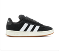 Adidas Grand Court Alpha 'Core Black & Cloud White' All-Black Suede, White 3-Stripes, adidas Heel Branding, Chalk White Chunky Midsole & Gum Outsole Premium Retro Court Lifestyle Sneakers