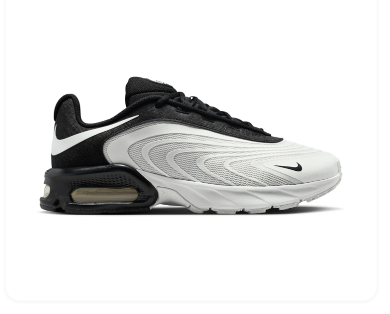 Nike Air Max Exosense 'White & Black' White Mesh & Black Exoskeleton Futuristic Running Sneakers