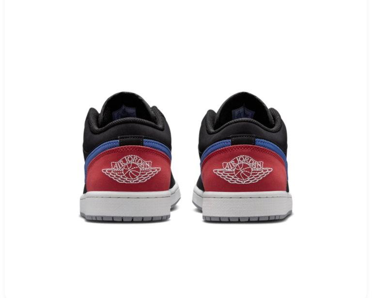 Air Jordan 1 Low 'Top 3' Black Royal Blue & Red Sneakers
