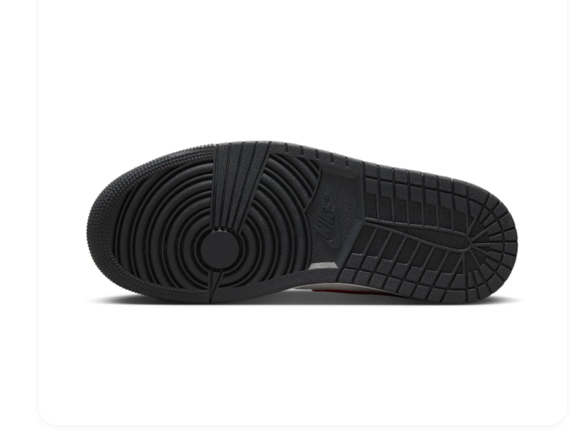 Air Jordan 1 Mid 'Chicago Black Toe' Black Red White Sneakers