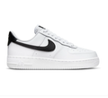 Nike Air Force 1 Low '07 'White & Black' White Leather Black Swoosh Classic Sneakers