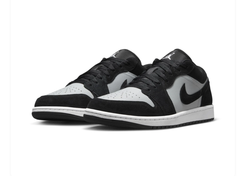 Air Jordan 1 Low 'Shadow Grey' Men's Sneakers