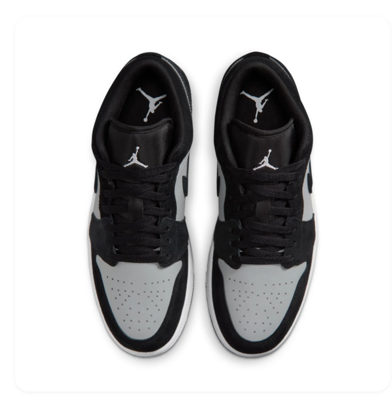 Air Jordan 1 Low 'Shadow Grey' Men's Sneakers