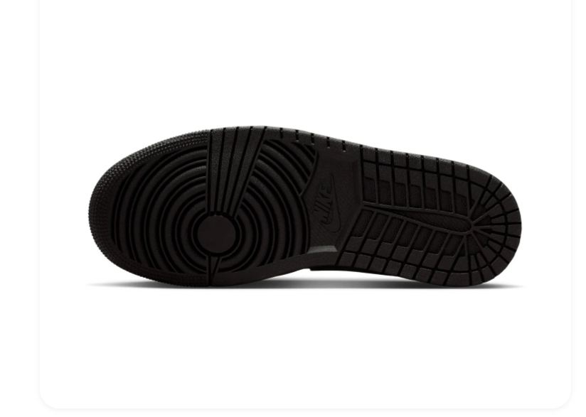 Air Jordan 1 Low 'Black Green' All Black Sneakers