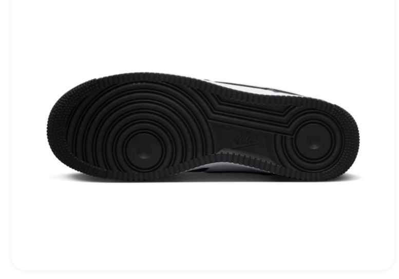 Nike Air Force 1 Low '07 'Black & White' Panda Two-Tone Leather, White Swoosh, AF1 Metal Lace Dubraes & Black Outsole Classic Everyday Sneakers