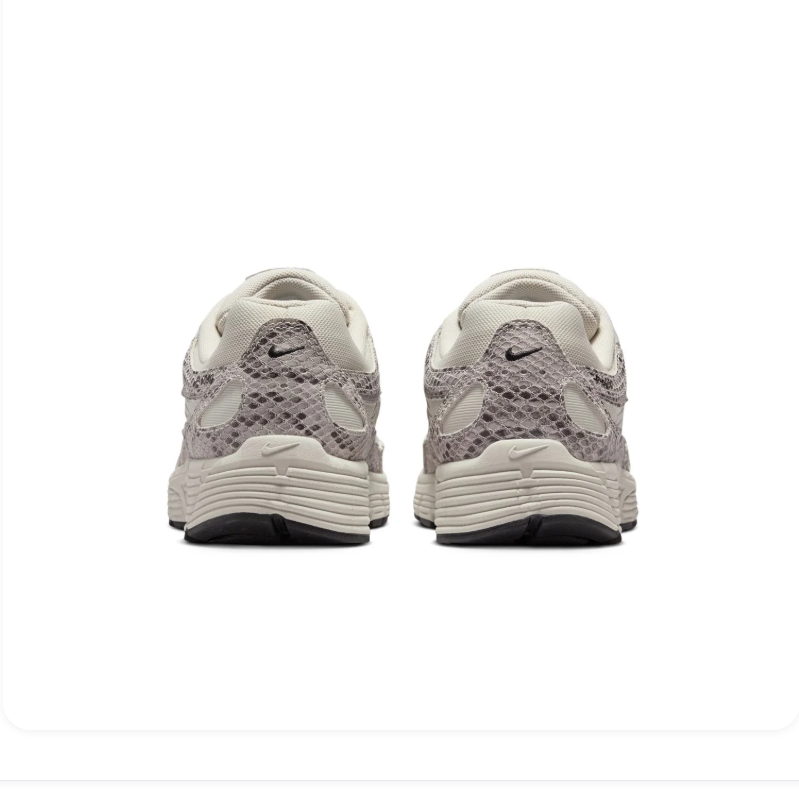 Nike P-6000 'Snake Print' Phantom Cream & Black Retro Running Sneakers