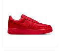 Nike Air Force 1 Low '07 'Triple Red' All-Red Perforated Suede Tonal University Red Bold Statement AF1 Sneakers
