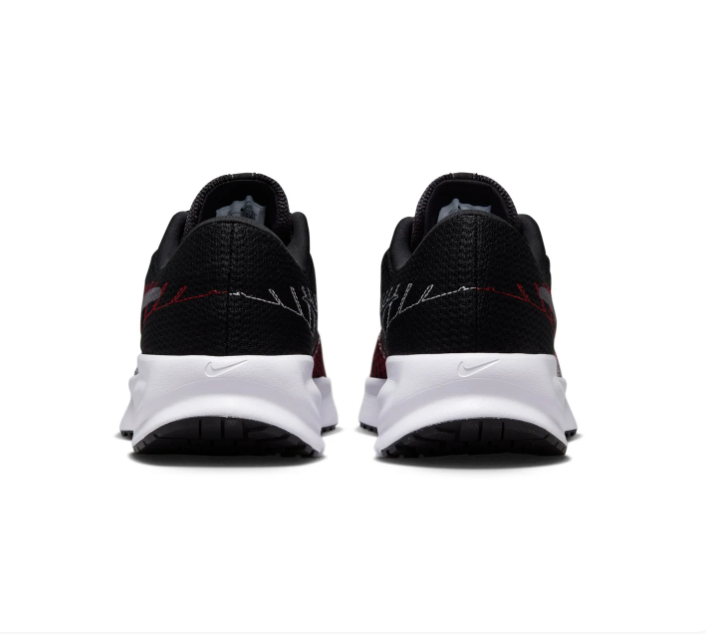 Nike Run Swift 3 'Black & Red' Black Mesh & Red Graphic Lightweight Running Sneakers