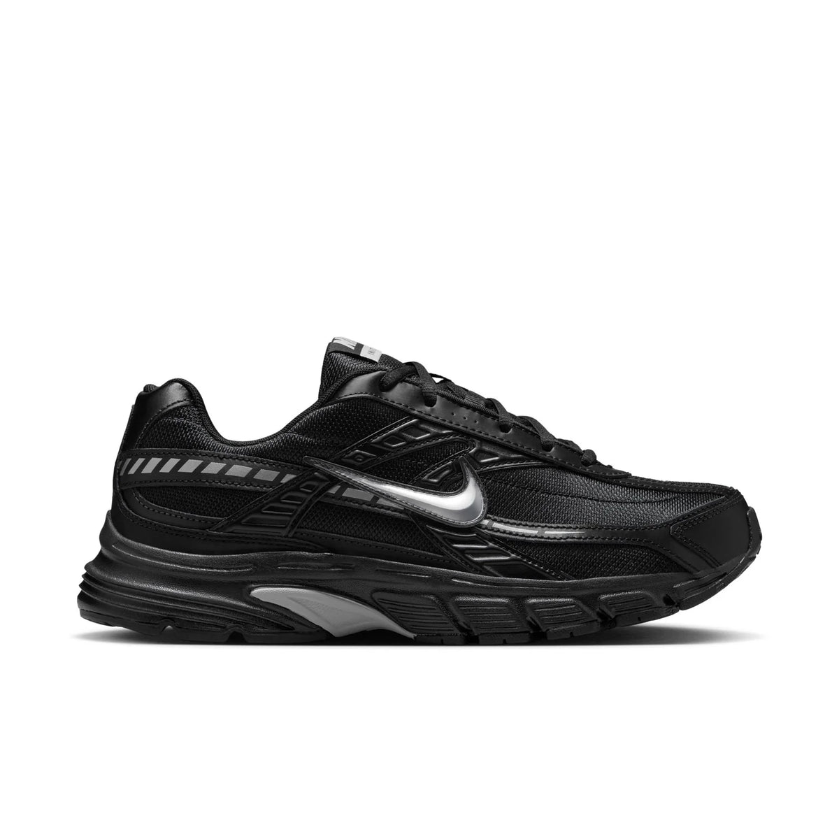 Nike Initiator 'Triple Black' Black & Silver Retro Running Sneakers